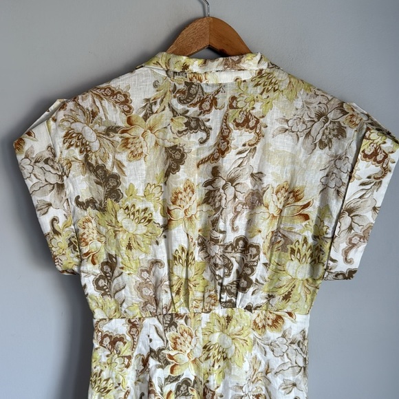 ALEMAIS linen floral mini dress 8 - Picture 8 of 12